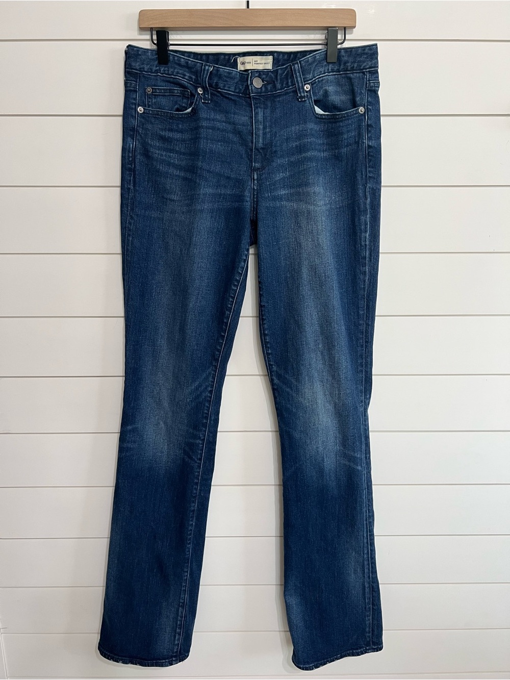 Gap Jeans Womens 30 Tall Perfect Boot Cut Stretch Denim